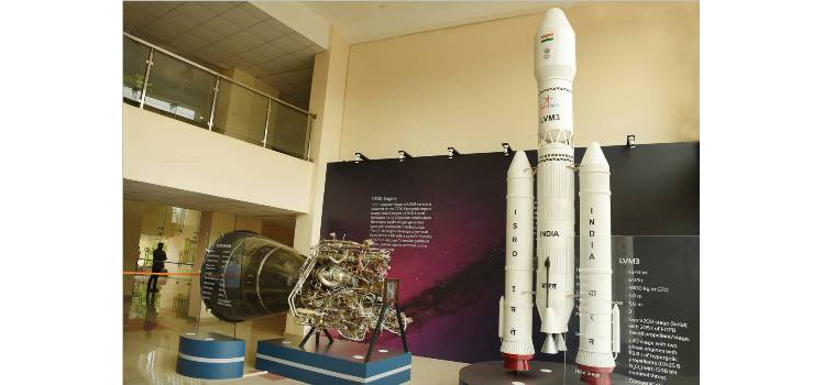 Director, LPSC inaugurated the permanent exhibition of CE20 Engine and LVM3 model in Foyer hall of LPSC main building